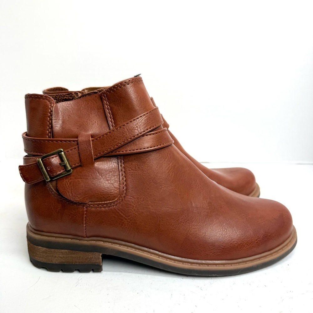 B.O.C‎ Claire Dark Tan Ankle Boots Women’s Size 6M